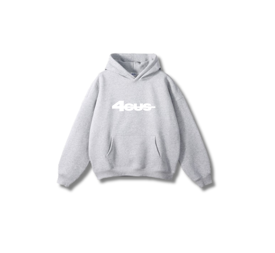Wide Leg Hoodie - Light Grey