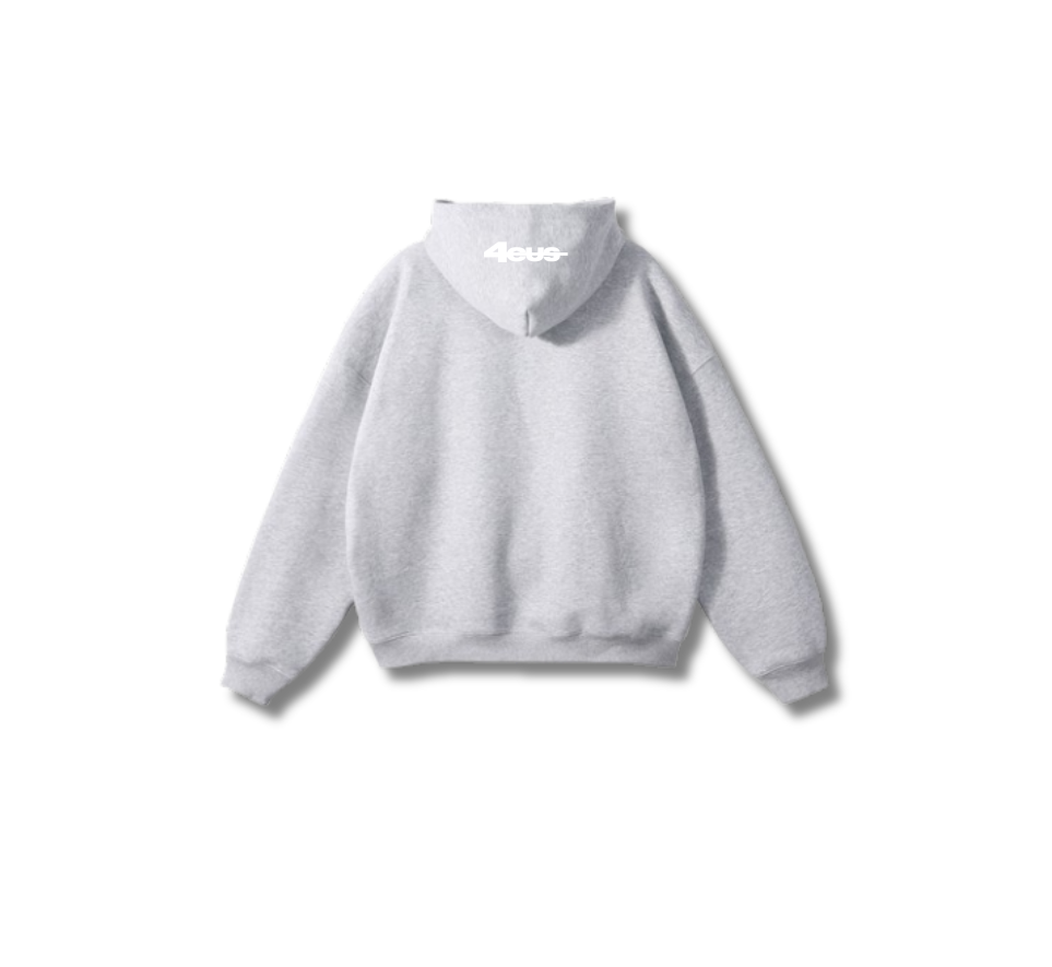 Wide Leg Hoodie - Light Grey