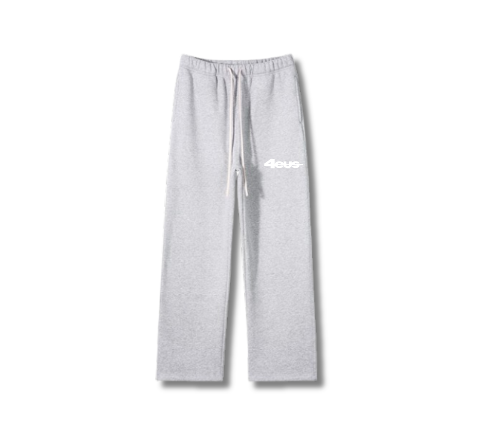 Wide Leg Tracksuit - Light Grey