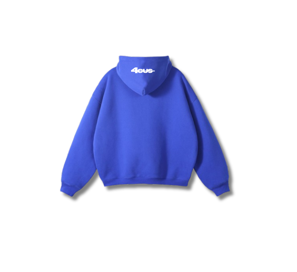 Wide Leg Hoodie - Cobalt Blue