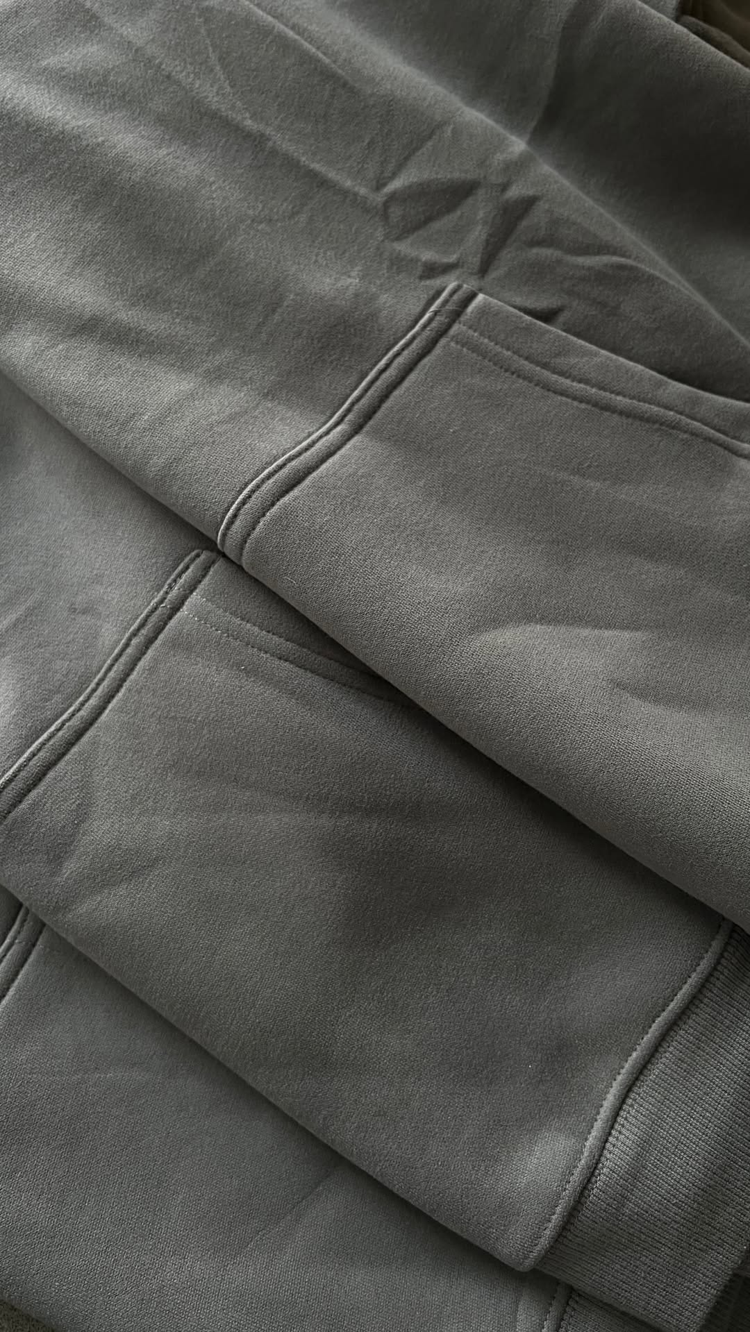 Wide Leg Hoodie - Stone Gray