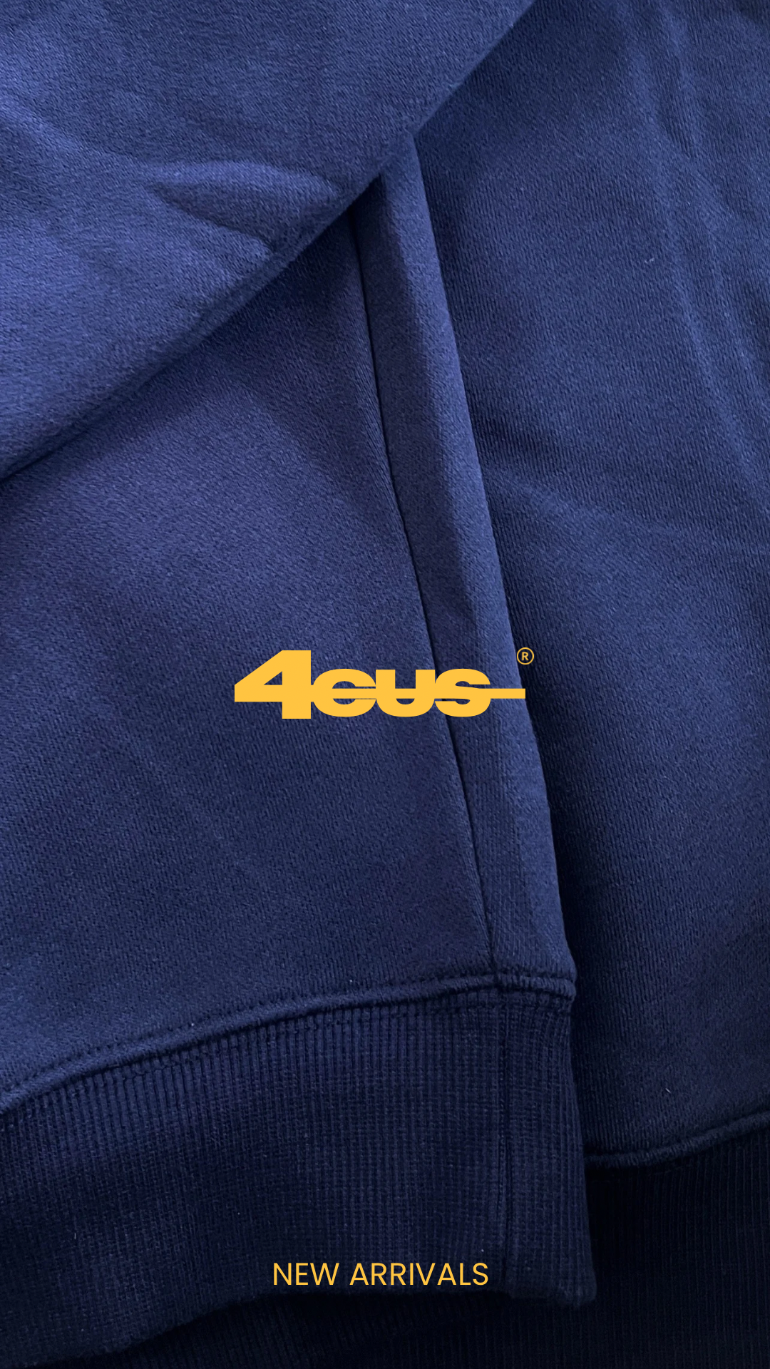 Wide Leg Hoodie - Yellow Navy