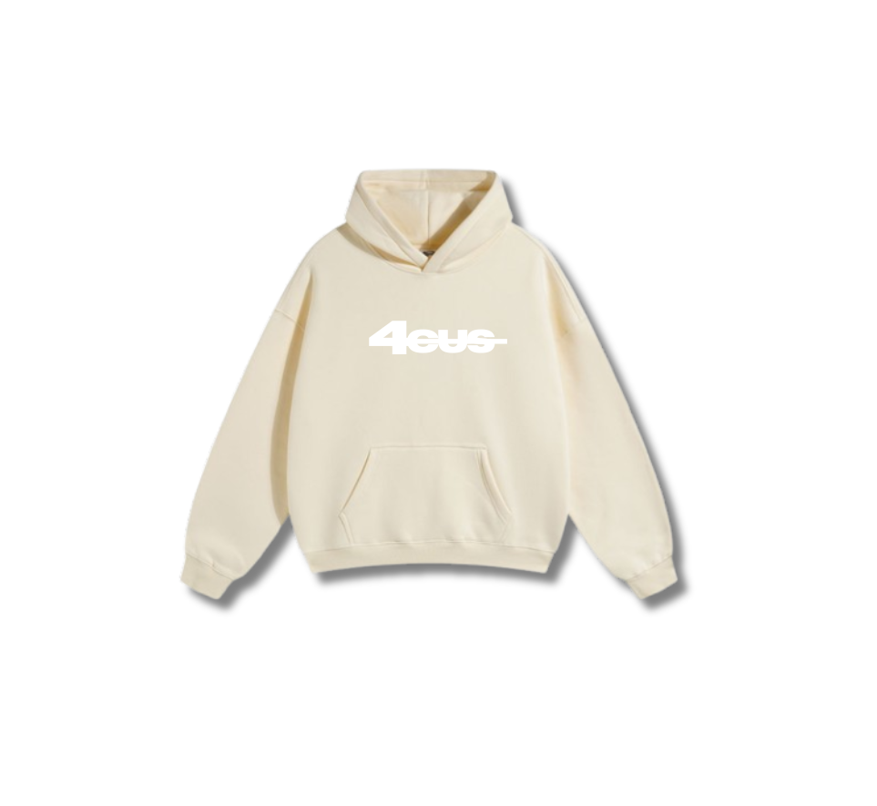 Wide Leg Hoodie - Beige