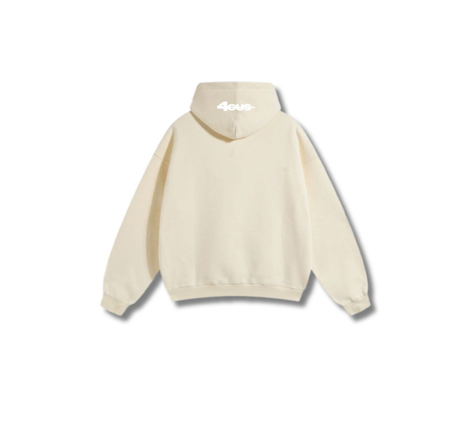 Wide Leg Hoodie - Beige