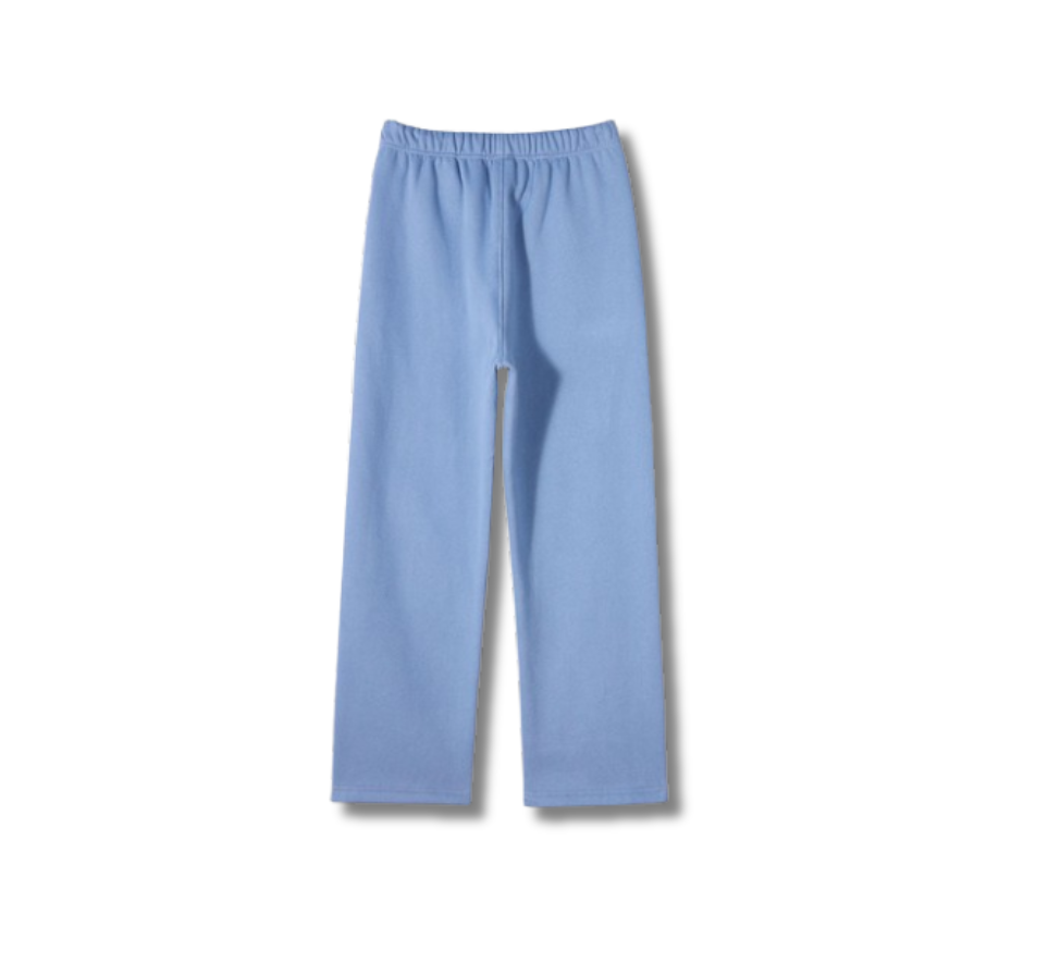 Wide Leg Sweatpants - Baby Blue