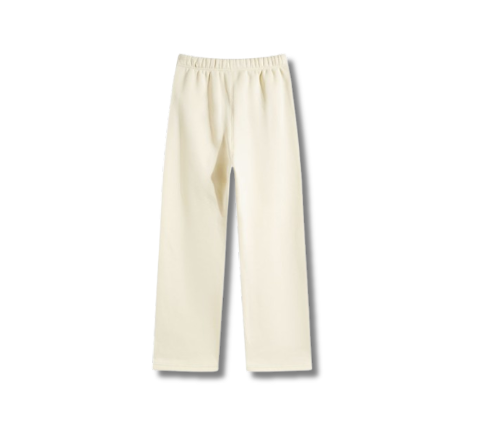 Wide Leg Sweatpants - Beige