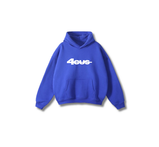Wide Leg Hoodie - Cobalt Blue