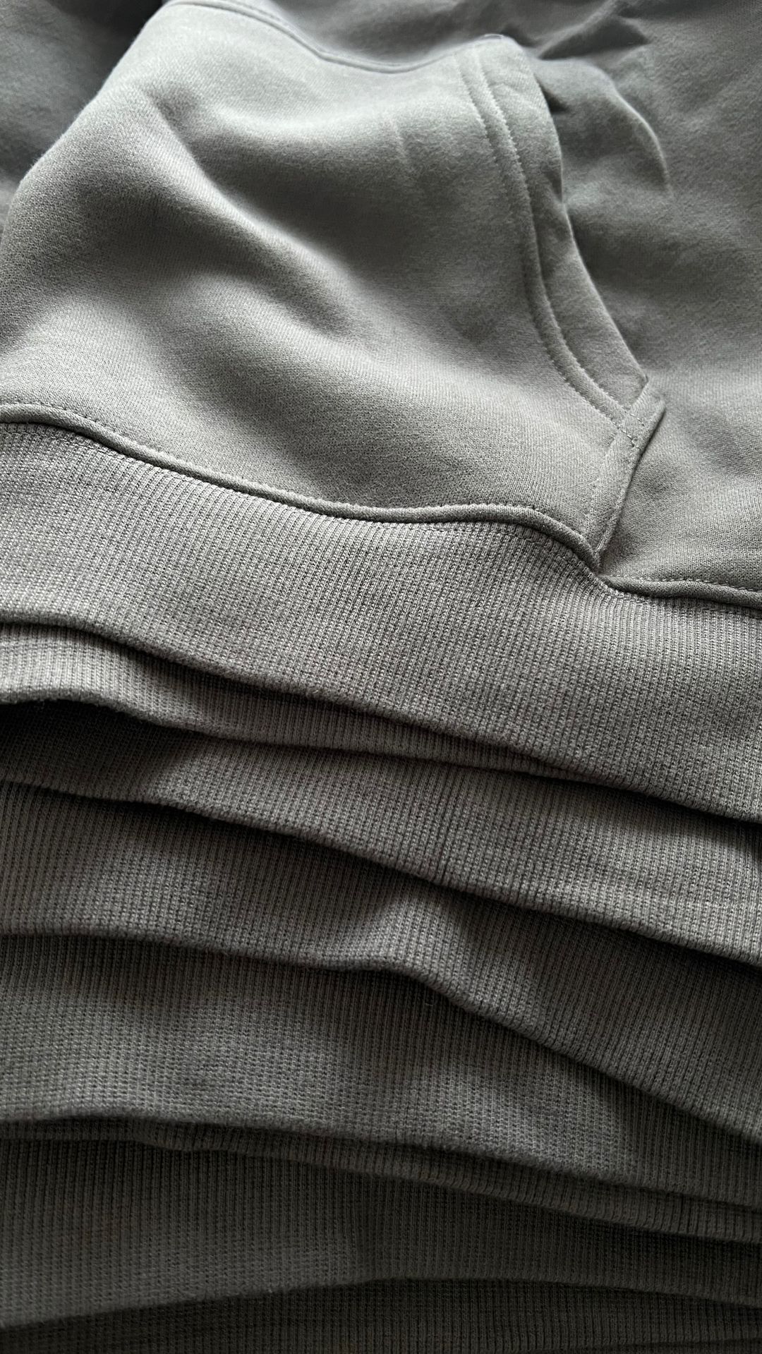 Wide Leg Hoodie - Stone Gray