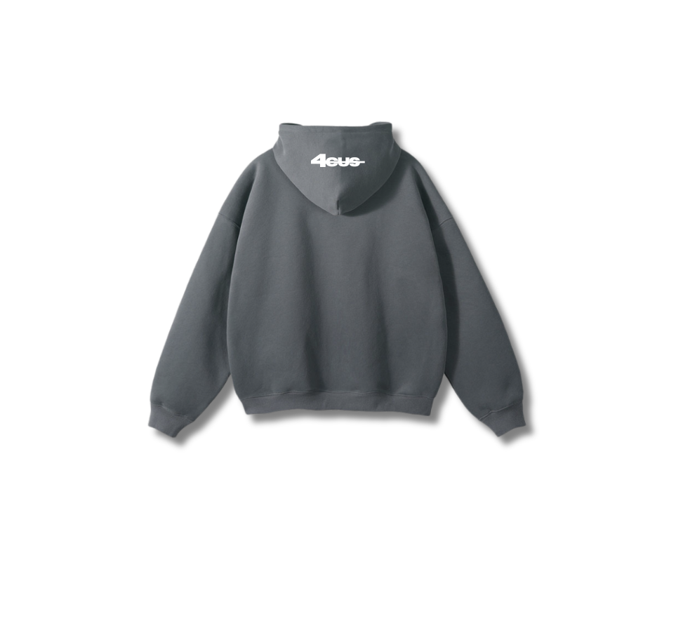 Wide Leg Hoodie - Stone Gray