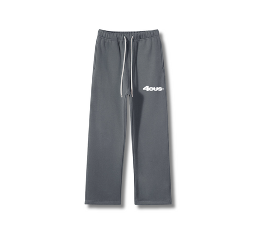 Wide Leg Sweatpants - Stone Gray