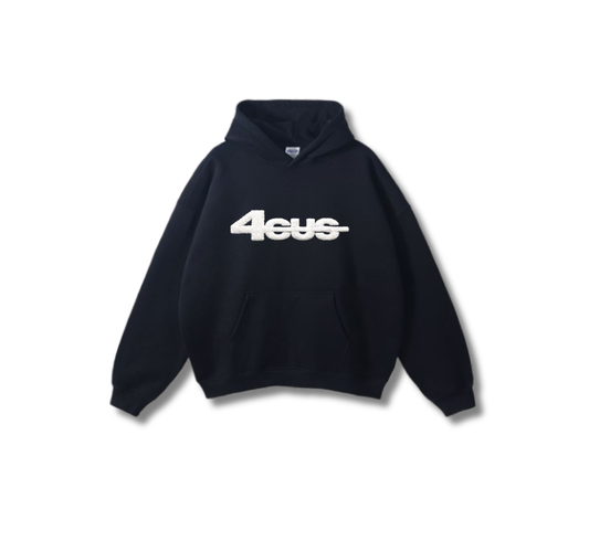 Chenille Patch Hoodie - Onyx