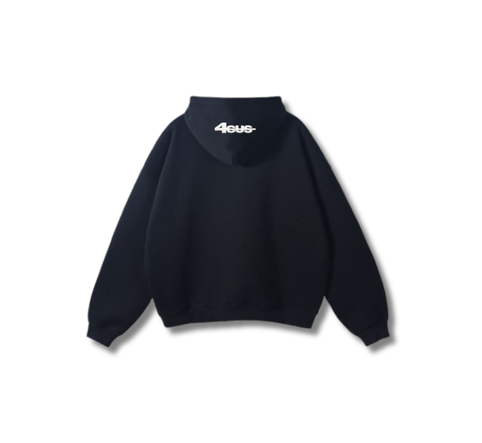 Chenille Patch Hoodie - Onyx