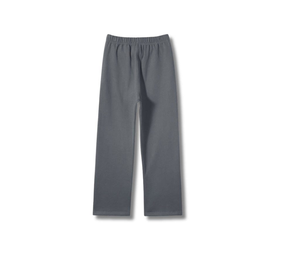 Wide Leg Sweatpants - Stone Gray