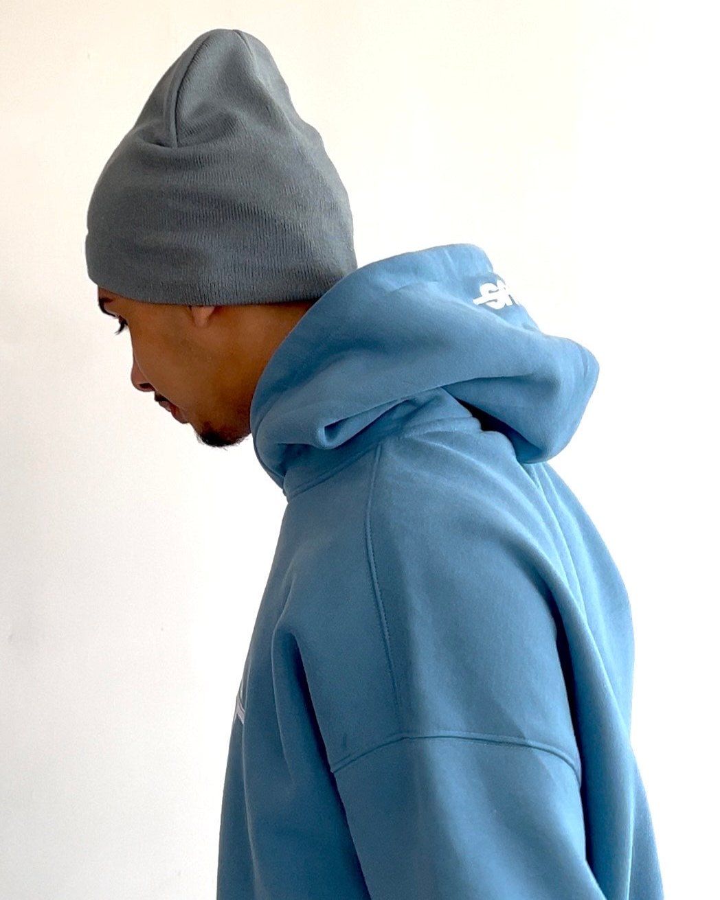 Wide Leg Hoodie - Baby Blue