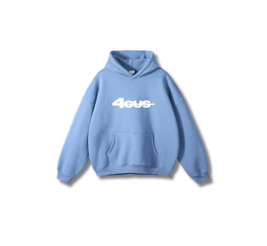 Wide Leg Hoodie - Baby Blue